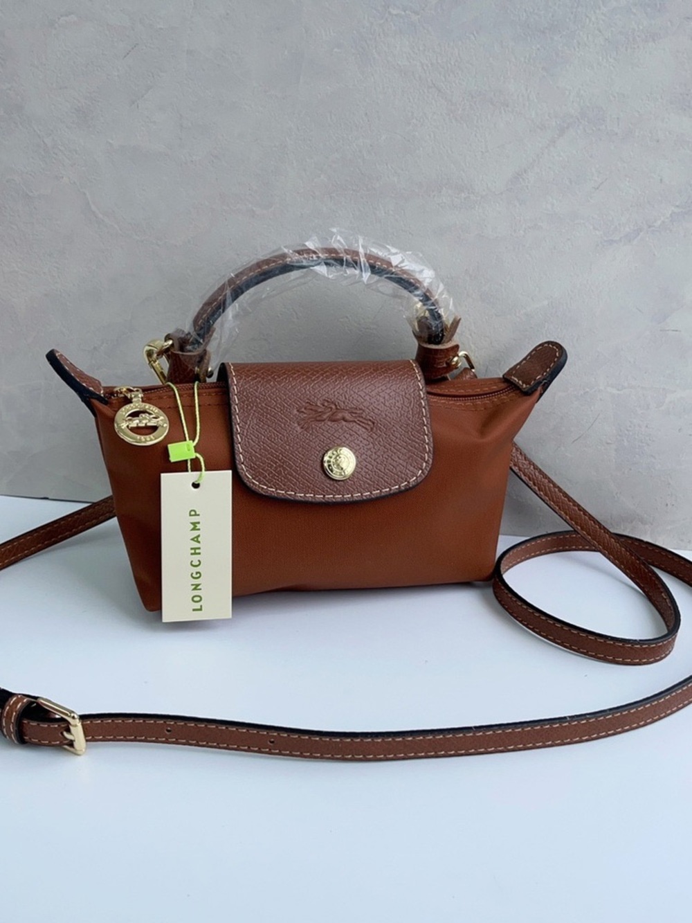 Longchamp Brown Mini Crossbody Bag